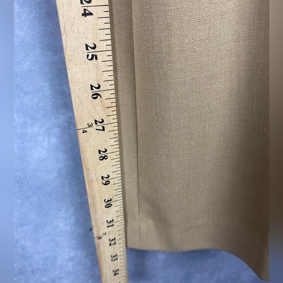Ann Taylor Devin  camel trousers Slim Flare Women's office pants Size 12 - Picture 8 of 10